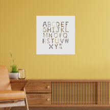 Vlinder alfabet voor Natuur kwekerij - ABC