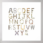 Vlinder alfabet voor Natuur kwekerij - ABC Poster (Voorkant)