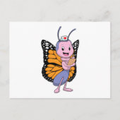 Vlinder als verpleegster briefkaart (Voorkant)