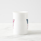 Vlinder Amerikaanse vlag Design-62616 Porselein Kop (Voorkant)