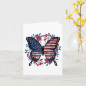 Vlinder Amerikaanse Vlag Patriottische Verenigde S Kaart (Gele Bloem)