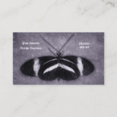 Vlinder Antiek Paarse Interieur Designer Visitekaartje (Voorkant)