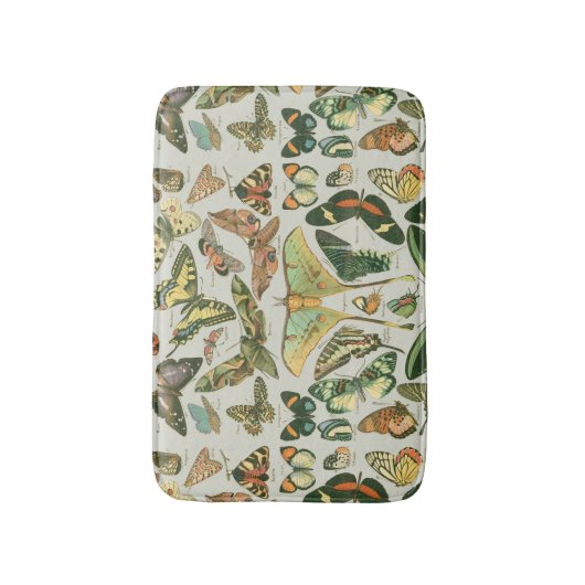 Vlinder Antiek Vlinders Art Badmat (Voorkant Verticaal)