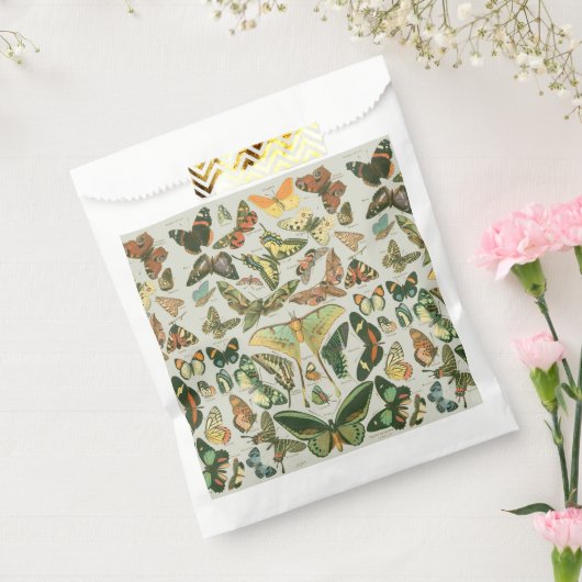 Vlinder  Antiek Vlinders Art Bedankzakje (Gezegeld)
