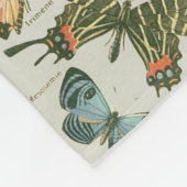 Vlinder  Antiek Vlinders Art Fleece Deken (Hoek)