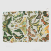 Vlinder  Antiek Vlinders Art Golfhanddoek (Horizontaal)