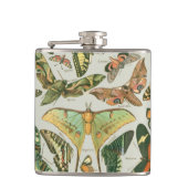 Vlinder  Antiek Vlinders Art Heupfles (Voorkant)