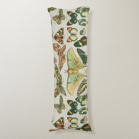 Vlinder  Antiek Vlinders Art Lichaamskussen (Voorkant Verticaal)