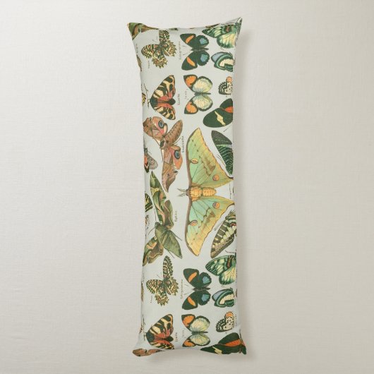 Vlinder  Antiek Vlinders Art Lichaamskussen (Achterkant (Verticaal))