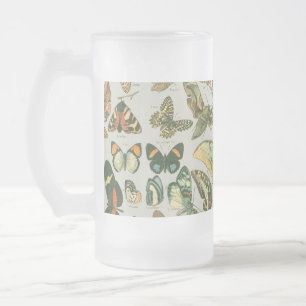Vlinder  Antiek Vlinders Art Matglas Bierpul
