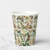 Vlinder  Antiek Vlinders Art Papieren Bekers (Rechts)