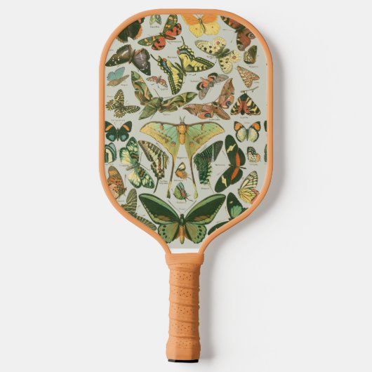 Vlinder  Antiek Vlinders Art Pickleball Paddle (Achterkant)