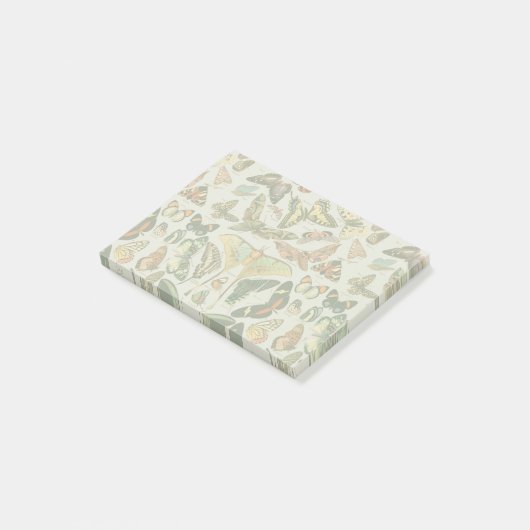 Vlinder Antiek Vlinders Art Post-it® Notes (Schuin)