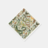 Vlinder  Antiek Vlinders Art Servetten (Hoek)