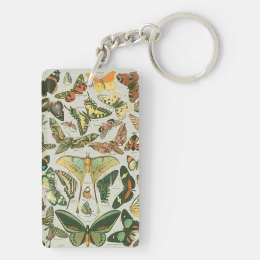 Vlinder  Antiek Vlinders Art Sleutelhanger (achterkant)