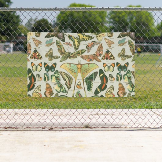 Vlinder  Antiek Vlinders Art Spandoek (Insitu)