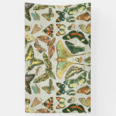 Vlinder Antiek Vlinders Art Spandoek (Verticaal)