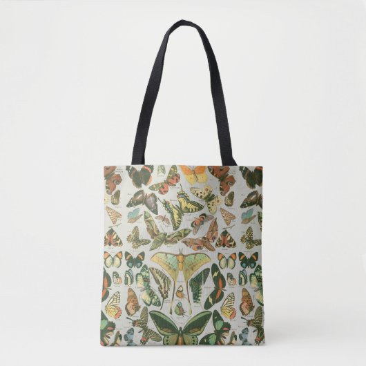 Vlinder  Antiek Vlinders Art Tote Bag (Voorkant)