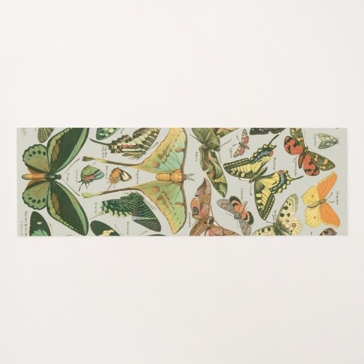 Vlinder  Antiek Vlinders Art Yogamat (Achterkant (horizontaal))