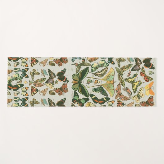 Vlinder  Antiek Vlinders Art Yogamat (Voorkant (horizontaal))