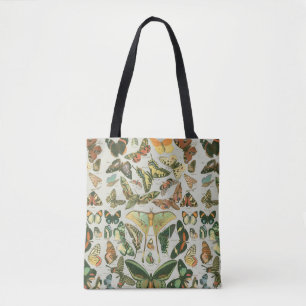 Vlinder Antiek vlinders patroon Tote Bag