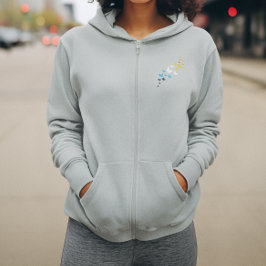 Vlinder AroAce Pride - AroAce Vlag Kleuren Hoodie