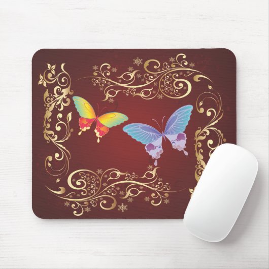 Vlinder Art 1 Mousepad Muismat (Met muis)