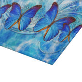 Vlinder Art 37 decoratieve glazen snijplank (Hoek)
