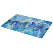 Vlinder Art 37 decoratieve glazen snijplank (Hoek)