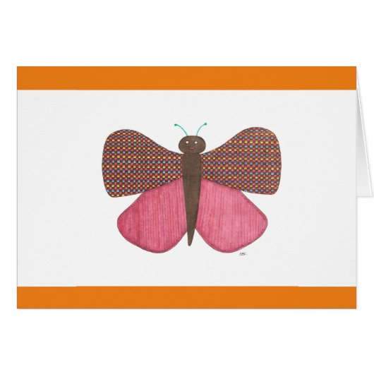  vlinder Art Notecard (Voorkant Horizontaal)