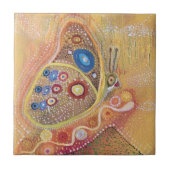 Vlinder Art Schilderen Keramische Foto Tegel Tegeltje (Voorkant)