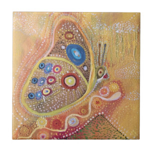 Vlinder Art Schilderen Keramische Foto Tegel Tegeltje