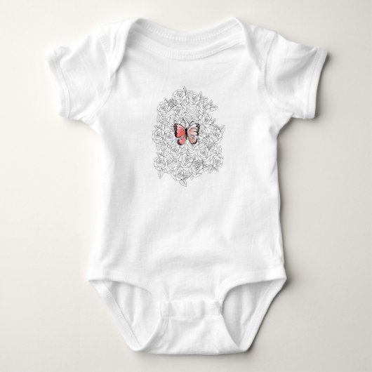Vlinder Baby Body Romper (Voorkant)