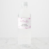 Vlinder Baby Borrel Waterfles Etiket (Voorkant)