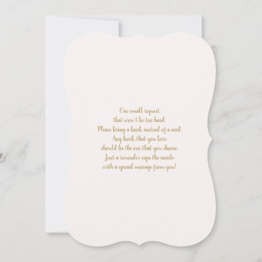 Vlinder Baby in Bloom Baby shower Meisje Kaart (Achterkant)