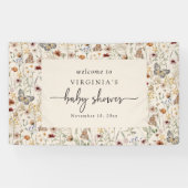 Vlinder Baby shower Banner (Horizontaal)