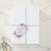 Vlinder baby shower bedank kaartje cadeaulabel (Met Touw)