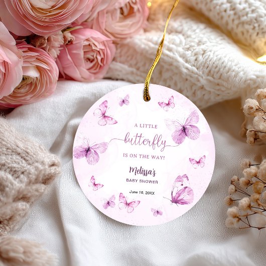 Vlinder Baby Shower Bedankjes Labels
