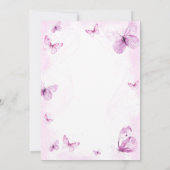 Vlinder Baby Shower Bedankkaart (Achterkant)