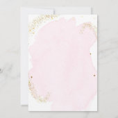 Vlinder Baby shower Bingo Spel Roze Goud Meisje Kaart (Achterkant)