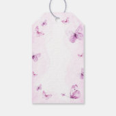 Vlinder Baby Shower Cadeaulabel (Achterkant)