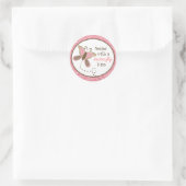 Vlinder Baby shower Envelop Seal Sticker (Tas)