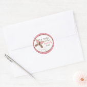 Vlinder Baby shower Envelop Seal Sticker (Envelop)