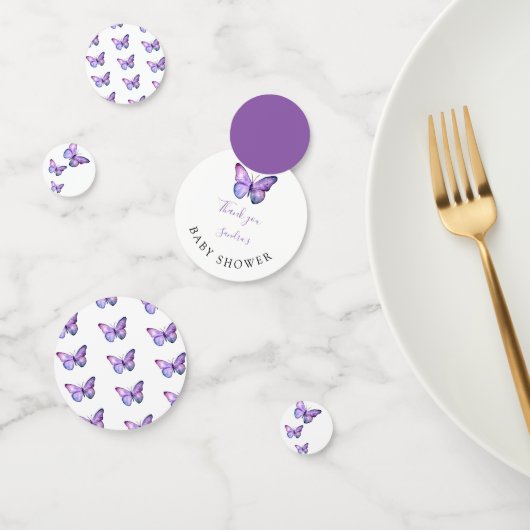 Vlinder Baby shower gepersonaliseerde Waterverf Confetti (Groep)