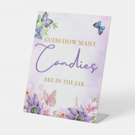 Vlinder Baby shower Het is een meisje voetstuk tek Reclamebord Met Voetstuk