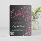 Vlinder Baby Shower Kaart (Staand voorkant)