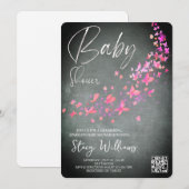 Vlinder Baby Shower Kaart (Voorkant / Achterkant)