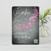 Vlinder Baby Shower Kaart (Staand voorkant)