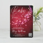 Vlinder Baby Shower Kaart (Staand voorkant)