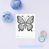 Vlinder Baby shower Kinder Activiteit Kleurplaat Flyer (Enkel)